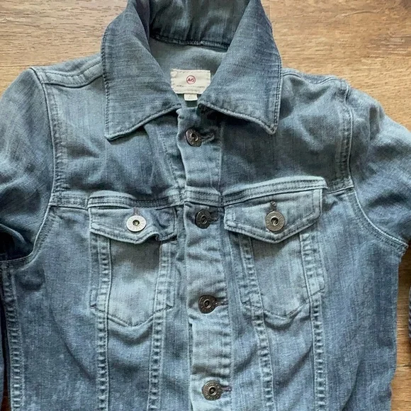 Adriano Goldschmied Jacket Adult Blue Denim Button Up Stretch Womens XS - Picture 2 of 9